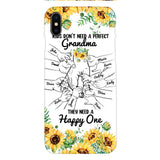 Personalized Kid don't need perfect Grandma Phone Case Printed 3T 1404