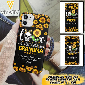 Personalized Love being called Grandma Phone Case Printed 3T 1504