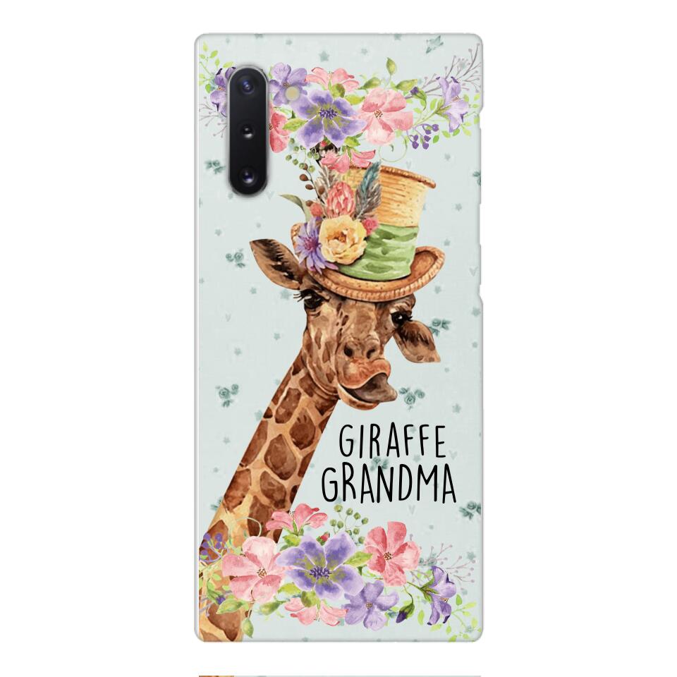PERSONALIZED GIRAFFE GRANDMA PHONECASE QTVQ1604