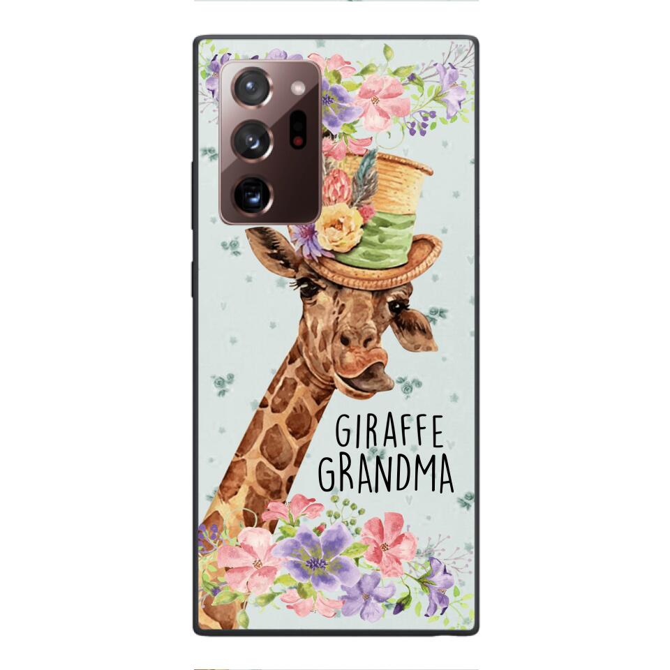 PERSONALIZED GIRAFFE GRANDMA PHONECASE QTVQ1604