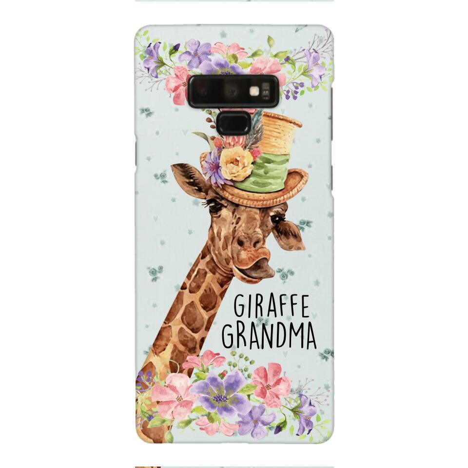 PERSONALIZED GIRAFFE GRANDMA PHONECASE QTVQ1604