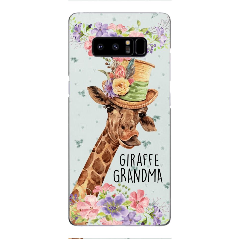 PERSONALIZED GIRAFFE GRANDMA PHONECASE QTVQ1604