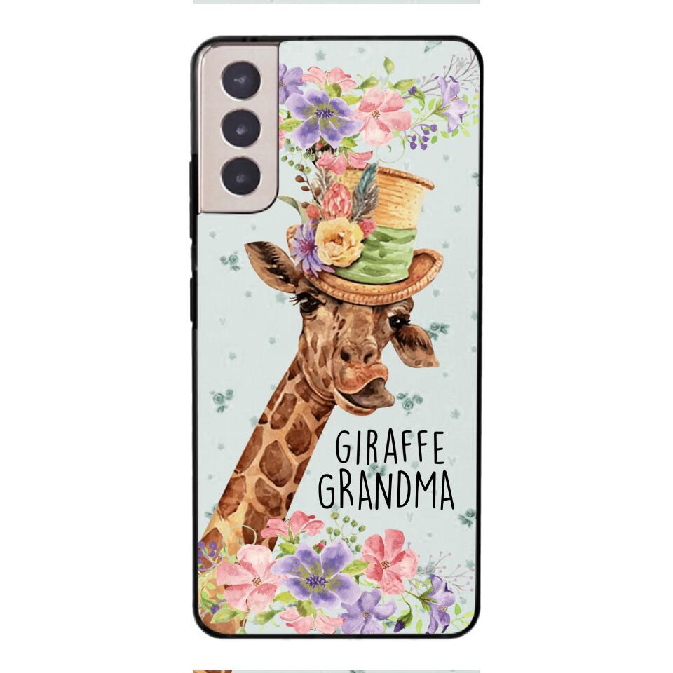 PERSONALIZED GIRAFFE GRANDMA PHONECASE QTVQ1604