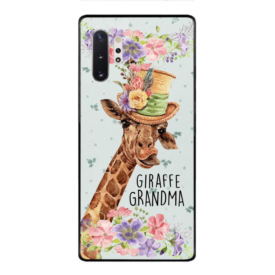 PERSONALIZED GIRAFFE GRANDMA PHONECASE QTVQ1604