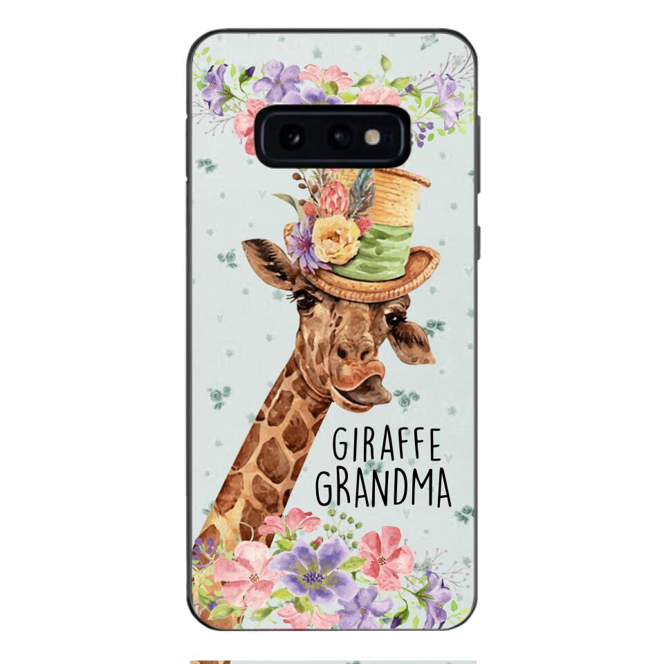 PERSONALIZED GIRAFFE GRANDMA PHONECASE QTVQ1604