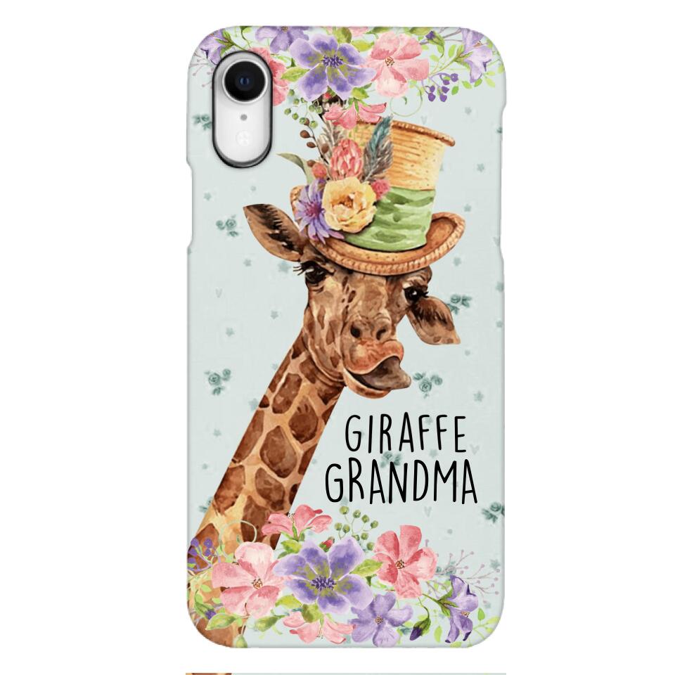 PERSONALIZED GIRAFFE GRANDMA PHONECASE QTVQ1604
