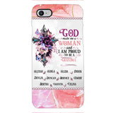PERSONALIZED GOD MADE ME A WOMAN GRANDMA PHONECASE 3T 1604