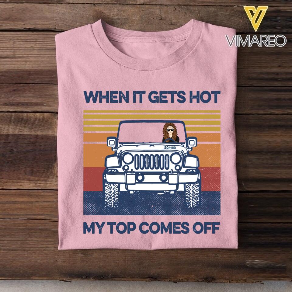 Personalized Jeep Girl Tshirt Printed 22APR-HQ18
