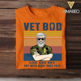 Personalized Swedish Vet Bod Camo Tshirt Printed 22APR-LN18