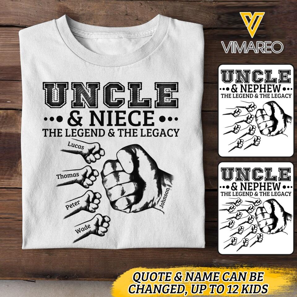 Personalized Uncle Kid Tshirt Printed 22APR-DT19