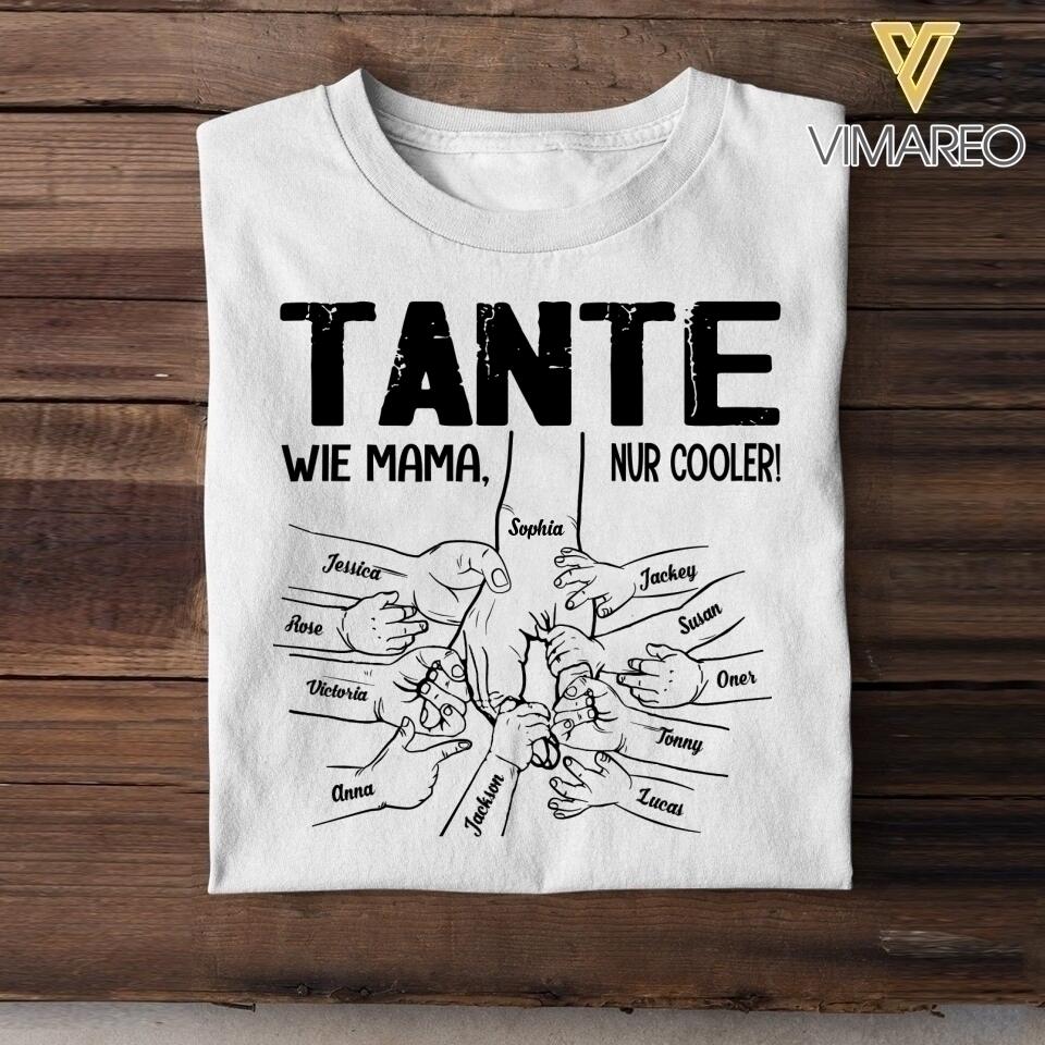 PERSONALIZED TANTE WIE MAMA NUR COOLER TSHIRT QTVQ1904