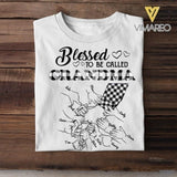 Personalized Blessed To Be Called Grandma Tshirt Printed 22APR-DT18