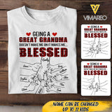 PERSONALIZED GREAT GRANDMA BLESSED TSHIRT 3N 1904