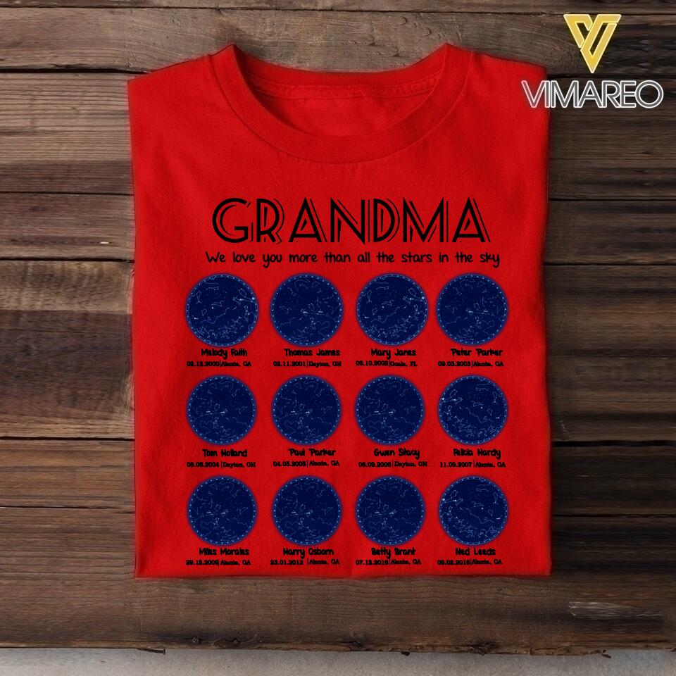 Personalized Grandma Kid Tshirt Printed 22APR-HC20