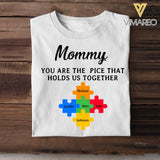 PERSONALIZED MOM YOU ARE THE PICE THAT HOLDS US TOGETHER TSHIRT QTTN2004