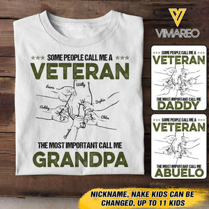 Personalized Some People Call Me A Veteran Tshirt Printed 3T 2104