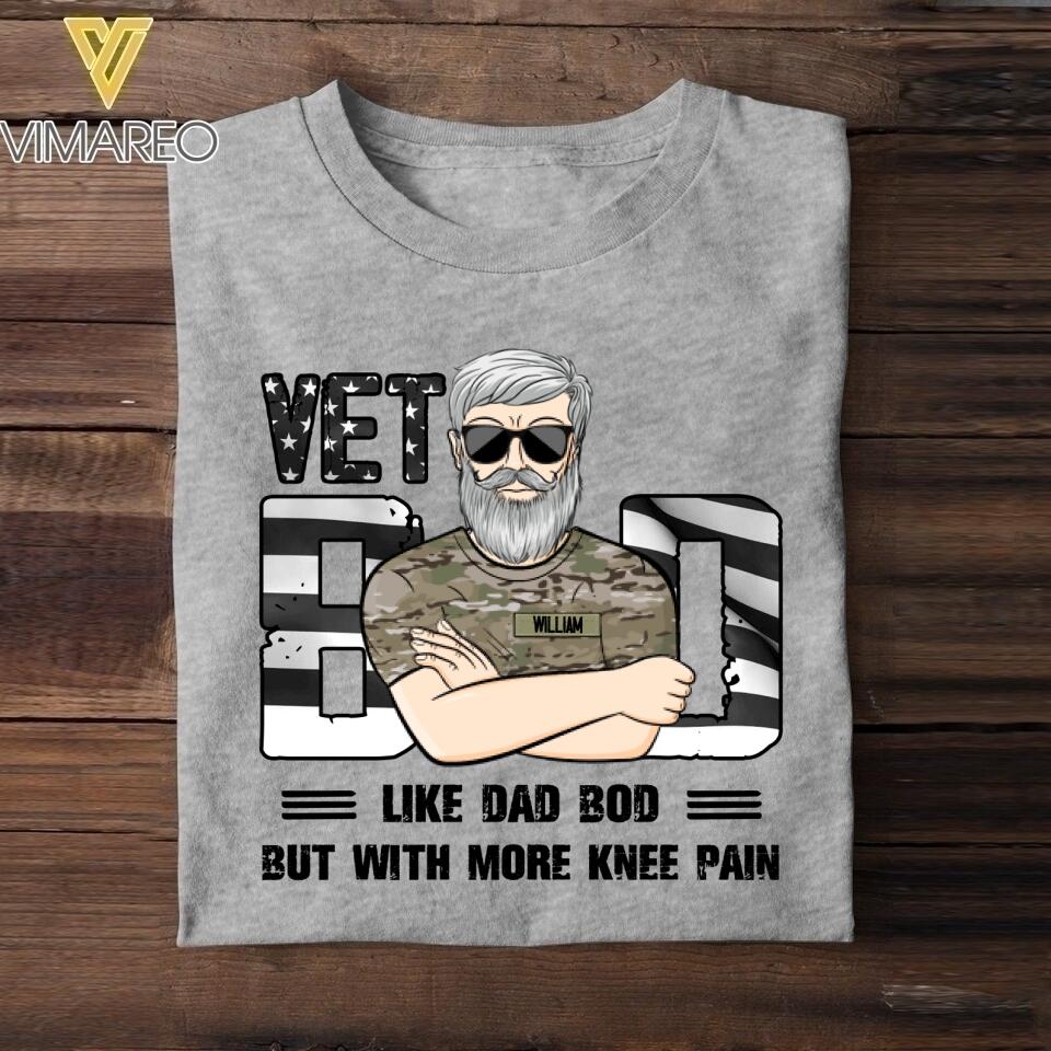 Personalized U.S Vet Bod T-ShirtTshirt Printed 22APR-HQ21