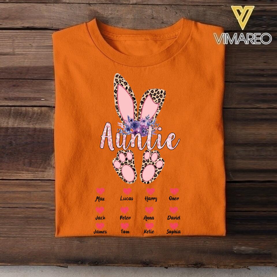 Personalized Auntie Kid Tshirt Printed 22APR-HC22
