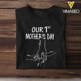 PERSONALIZED OUR 1ST MOPTHER'S DAY BABY ONESIZE OR TSHIRT QTTN2204