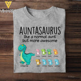 Personalized Auntasaurus Kid Tshirt Printed 22APR-HC22