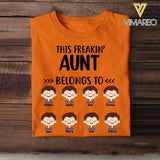 Personalized This Freakin' Aunt Belongs To Tshirt Printed 22APR-LN22