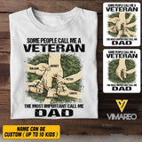 PERSONALIZED SOME PEOPLE CALL ME A CANADIAN VETERAN THE MOST IMPORTANT CALL ME DAD TSHIRT QTVQ2304
