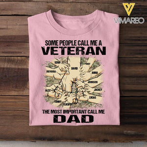 PERSONALIZED SOME PEOPLE CALL ME A UK VETERAN THE MOST IMPORTANT CALL ME DAD TSHIRT QTVQ2304