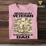 PERSONALIZED SOME PEOPLE CALL ME A UK VETERAN THE MOST IMPORTANT CALL ME DAD TSHIRT QTVQ2304