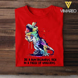 PERSONALIZED BE A GRANDMASAURUS REX IN A FIELD OF UNICONS  TSHIRT QTTN2504