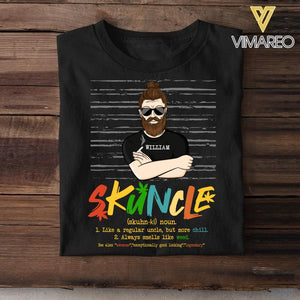 PERSONALIZED SKUNCLE LIKE A REGULAR UNCLE BUT MORE CHILL TSHIRT QTDT2604