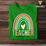 PERSONALIZED TEACHER RAINBOW TSHIRT QTDT2704