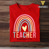 PERSONALIZED TEACHER RAINBOW TSHIRT QTDT2704