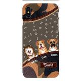 Personalized Dog Lover Camo Phone Case Printed 22APR-LN27