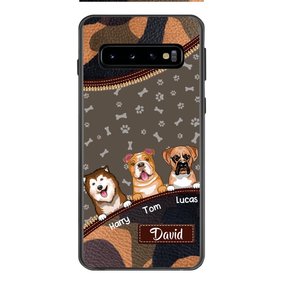 Personalized Dog Lover Camo Phone Case Printed 22APR-LN27