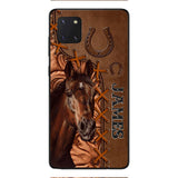 Personalized Horse Lady Horse Dad Horse Lovers Phonecase Mother's day gift Father's Day Gifts
