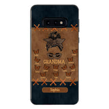 Personalized Grandma Kid Phone Case Printed 22APR-HC28