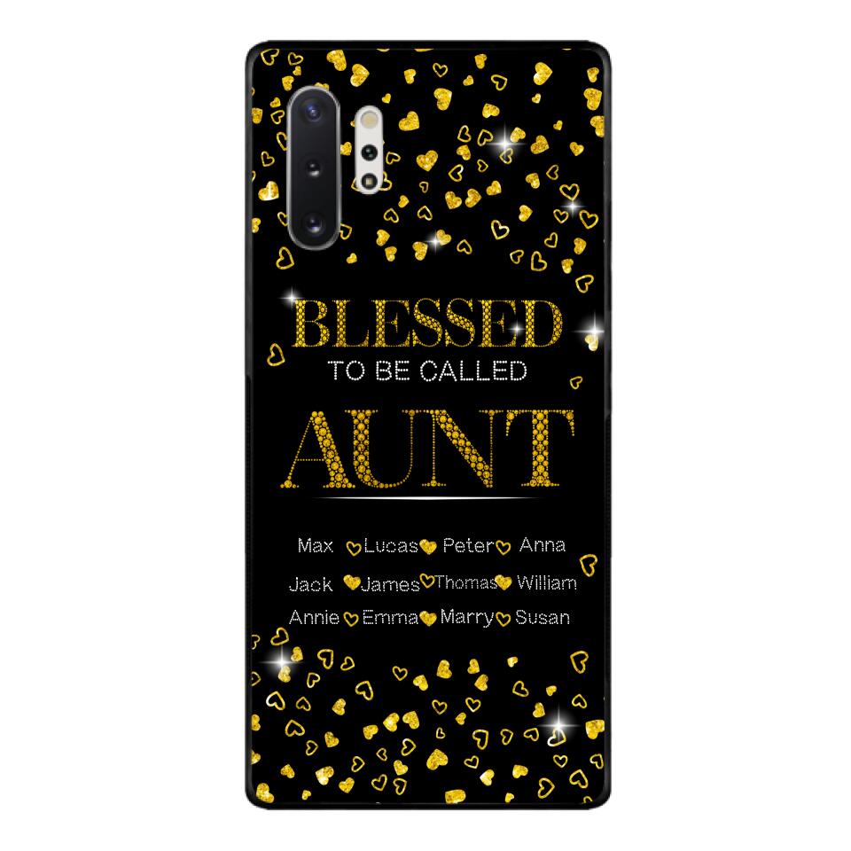 PERSONALIZED BLESSED TO BE CALLED GRANDMA KID NAME PHONECASE QTDT2904