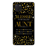 PERSONALIZED BLESSED TO BE CALLED GRANDMA KID NAME PHONECASE QTDT2904