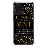 PERSONALIZED BLESSED TO BE CALLED GRANDMA KID NAME PHONECASE QTDT2904