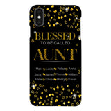 PERSONALIZED BLESSED TO BE CALLED GRANDMA KID NAME PHONECASE QTDT2904