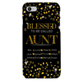 PERSONALIZED BLESSED TO BE CALLED GRANDMA KID NAME PHONECASE QTDT2904