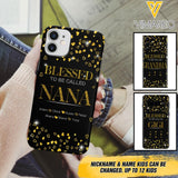 PERSONALIZED BLESSED TO BE CALLED GRANDMA KID NAME PHONECASE QTDT2904