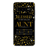 PERSONALIZED BLESSED TO BE CALLED GRANDMA KID NAME PHONECASE QTDT2904