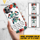 PERSONALIZED MOM, GRANDMAS Nickname turtle KID NAME PHONECASE QTHQ2904