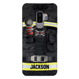 DH Personalized British Firefighter Phone Case Printed DT045