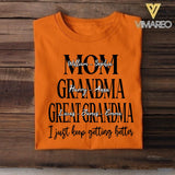 DH Personalized Mom Grandma Great Grandma Tshirt Printed HQ055