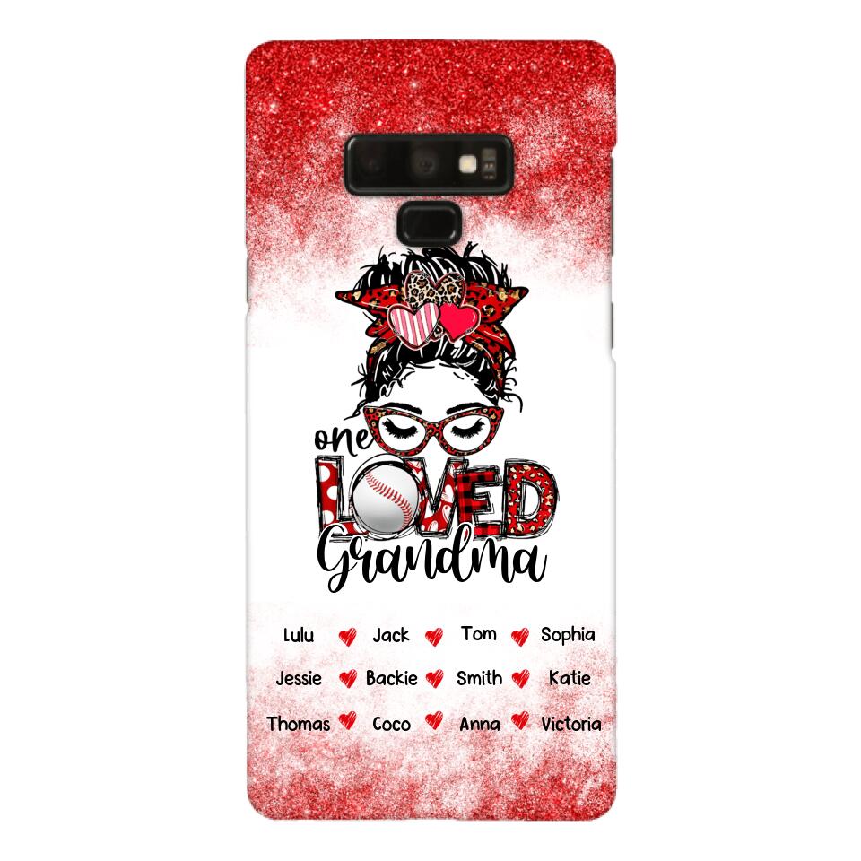 PERSONALIZED ONE LOVED BASEBALL GRANDMA PHONECASE QTDT0605