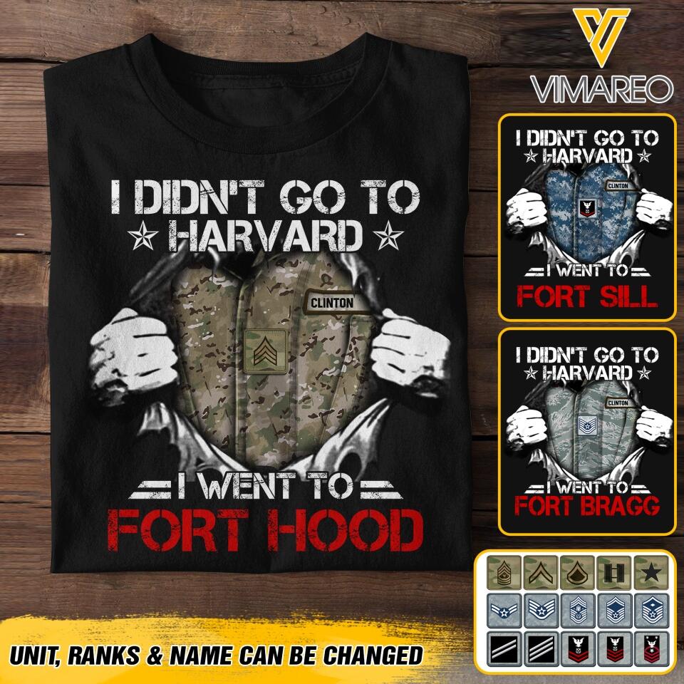 Personalized U.S Military Tshirt Printed 22MAY-DT11