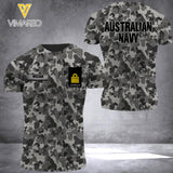 DH Personalized Australian Soldier Tshirt 3D Printed HQ1305
