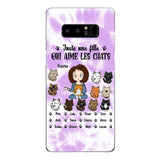 Personalized Girl Love Cat Phone Case Printed 22MAY-HQ13
